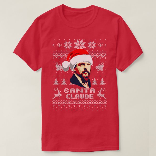 Claude Debussy Santa Claude T-Shirt (Design vorne)