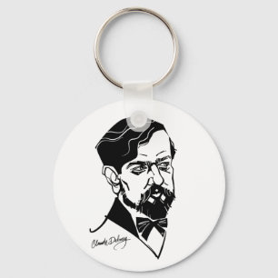Claude Debussy Schlüsselanhänger