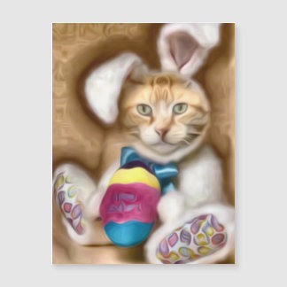 Claude Easter Bunny Holiday Postcard Magnetkarte