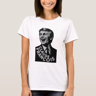 Claude François – Portrait vintage noir et blanc  T-Shirt