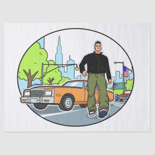 Claude - GTA 3 Seidenpapier (Vorderseite)