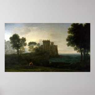 Claude Lorrain Die verzauberte Burg Poster