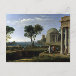 Claude Lorrain Landschaft mit Aeneas bei Delos Postkarte