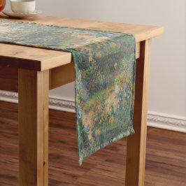 Claude Monet 1895 Vintag im Garten Kurzer Tischläufer