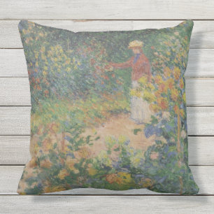 Claude Monet 1895 Vintage Im Garten Kissen