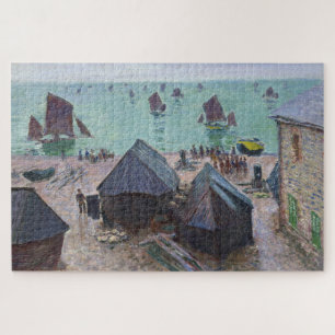 Claude Monet Abfahrt der Boote Étretat Puzzle