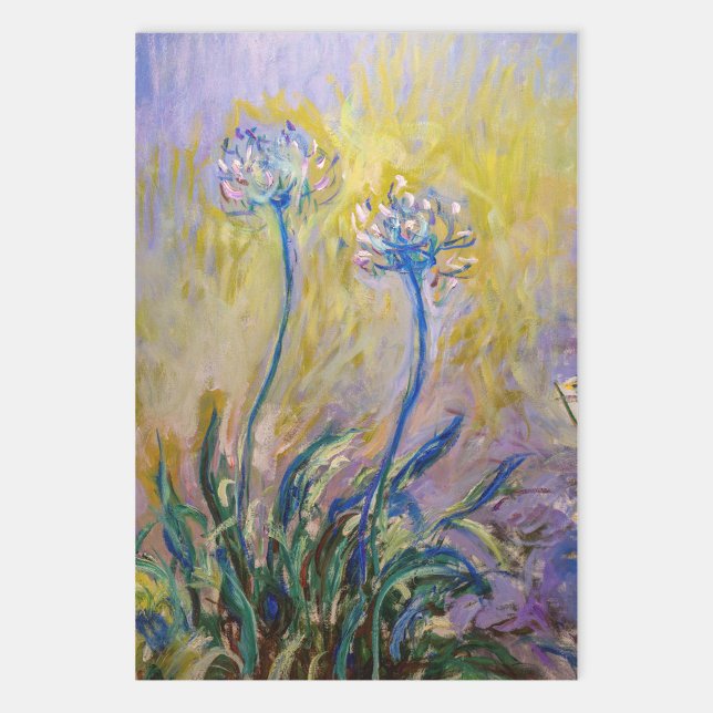 Claude Monet - Agapanthus Geschenkpapier Set (Von Creator hochgeladen)