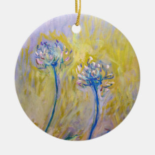 Claude Monet - Agapanthus Keramik Ornament