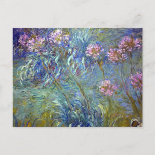 Claude Monet Agapanthus Postkarte