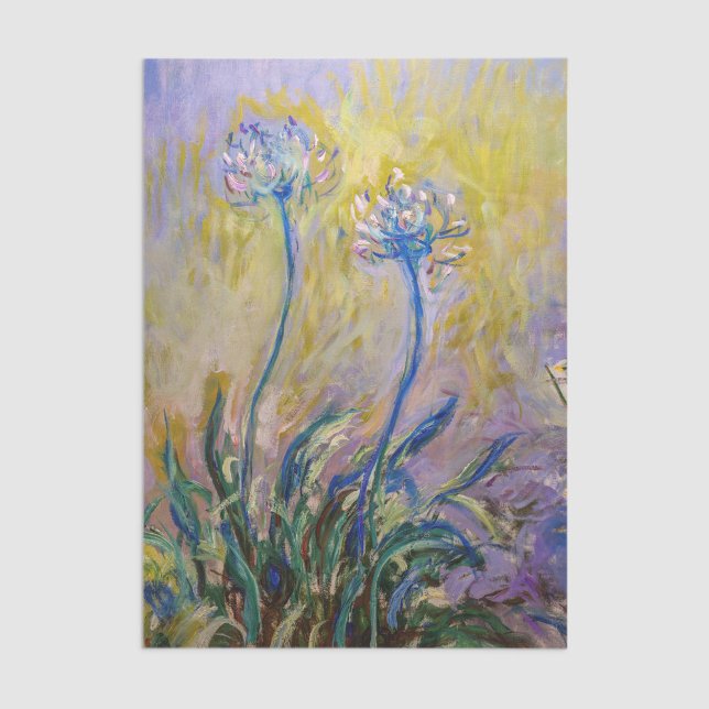 Claude Monet - Agapanthus Seidenpapier (Von Creator hochgeladen)