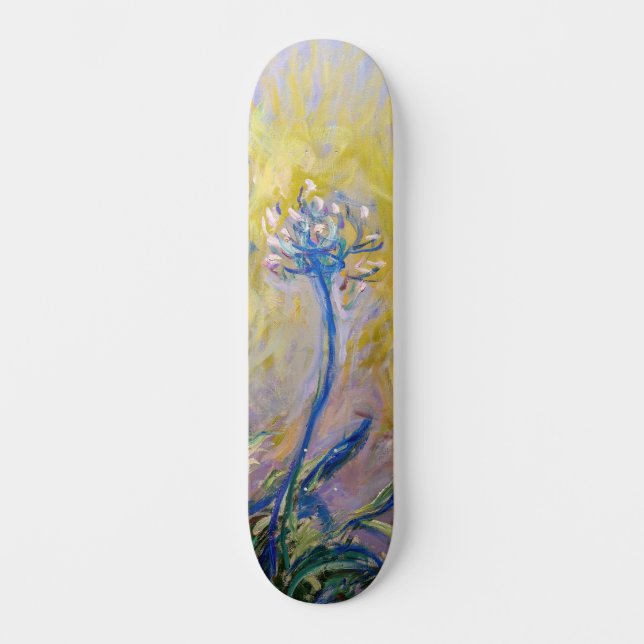Claude Monet - Agapanthus Skateboard (Vorderseite)