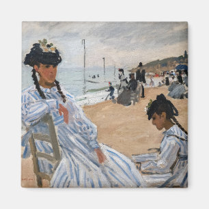 Claude Monet - Am Strand von Trouville Magnet