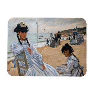 Claude Monet - Am Strand von Trouville Magnet