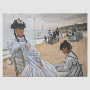 Claude Monet - Am Strand von Trouville Seidenpapier