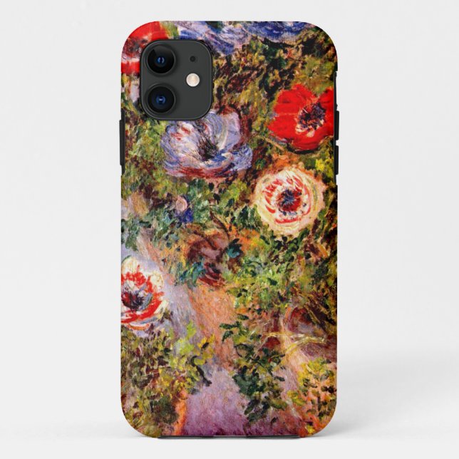 Claude Monet Anemonen Case-Mate iPhone Hülle (Rückseite)