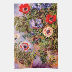 Claude Monet: Anemonen Küchentuch