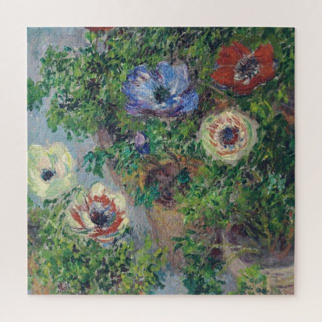 Claude Monet - Anemones in Pot Puzzle (Vertikal)