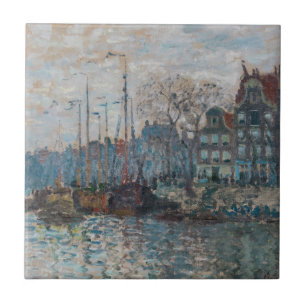 Claude Monet - Ansicht von Amsterdam Fliese
