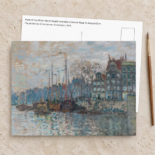 Claude Monet - Ansicht von Amsterdam Postkarte