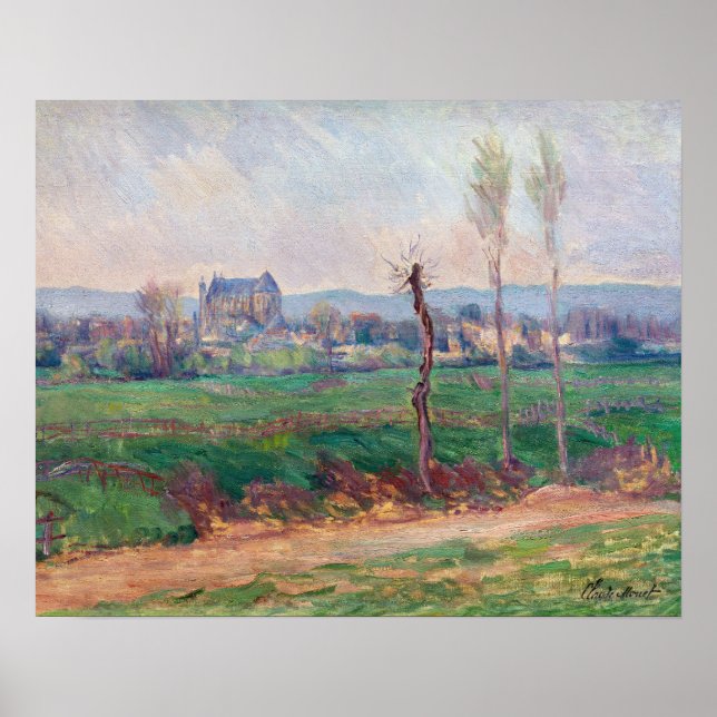 Claude Monet - Ansicht von Vernon Poster (Vorne)