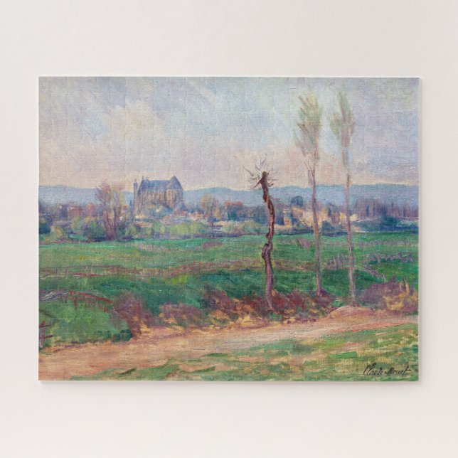 Claude Monet - Ansicht von Vernon Puzzle (Horizontal)