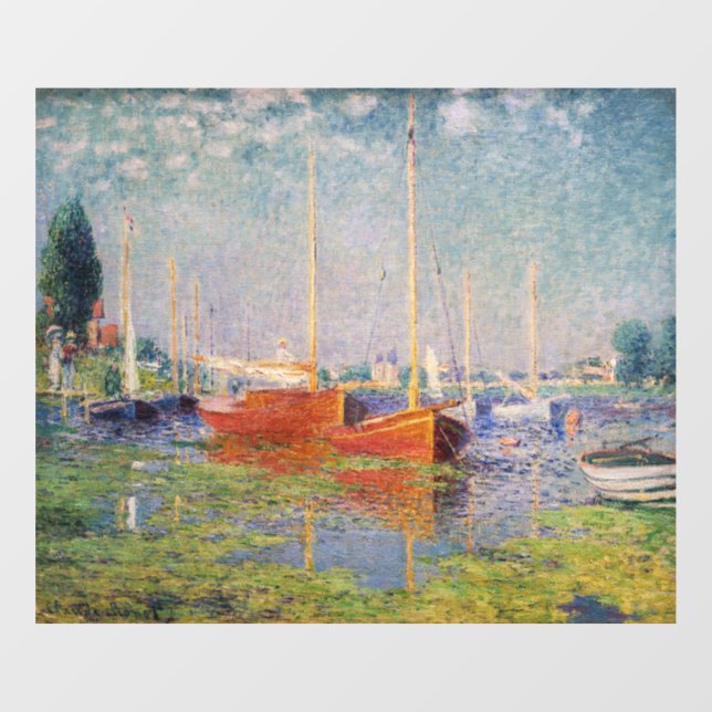 Claude Monet - Argenteuil Fensteraufkleber (Blatt)