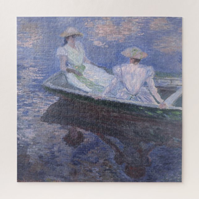 Claude Monet – Auf dem Boot Puzzle (Vertikal)