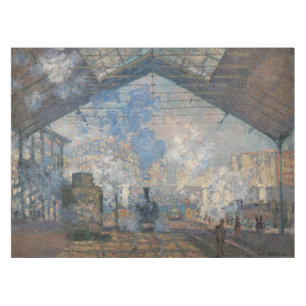 Claude Monet - Außenansicht des Bahnhofs Saint-Laz Tischdecke