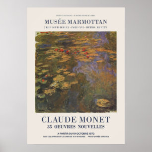 Claude Monet Ausstellung Werbung für eine Kunstau Poster