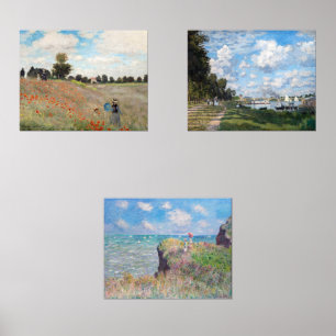 Claude Monet - Auswahl der Meisterwerke Bilderwand Sets