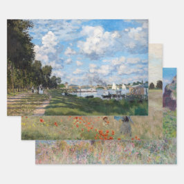 Claude Monet - Auswahl der Meisterwerke Geschenkpapier Set