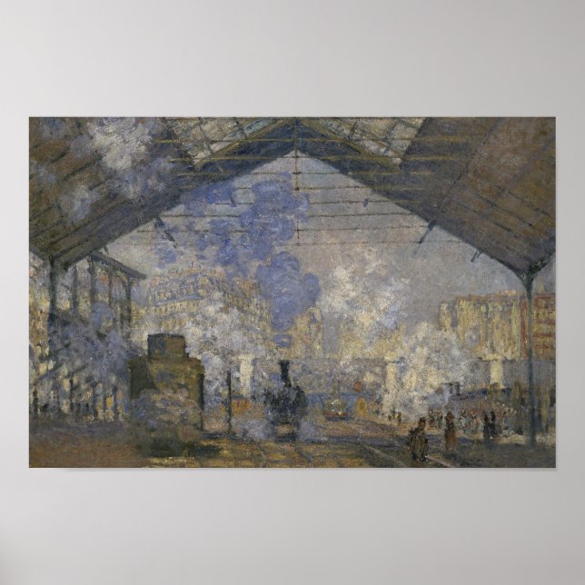 Claude Monet - Bahnhof Saint-Lazare Poster (Vorne)