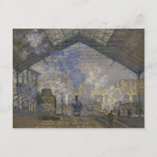 Claude Monet - Bahnhof Saint-Lazare Postkarte