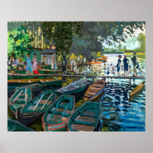 Claude Monet, Bathers at La Grenouillè re, 1869 Poster