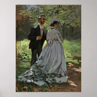 Claude Monet - Bazille und Camille, Poster