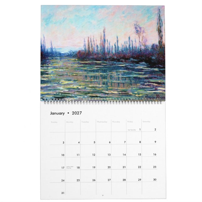 Claude Monet Bester Kalender für Kunstmalerei 2014 (Jan 2027)