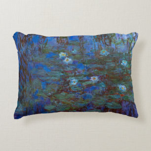Claude Monet - Blaue Seerosen Dekokissen