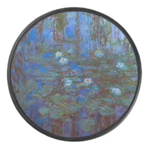 Claude Monet - Blaue Seerosen Eishockey Puck