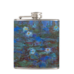 Claude Monet - Blaue Seerosen Flachmann