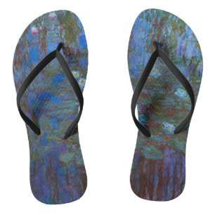 Claude Monet - Blaue Seerosen Flip Flops