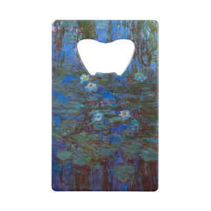 Claude Monet - Blaue Seerosen Geldbeutel Flaschenöffner
