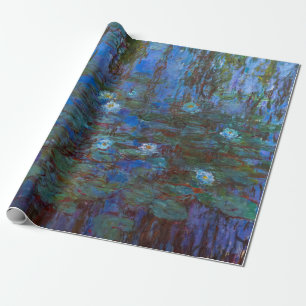 Claude Monet - Blaue Seerosen Geschenkpapier