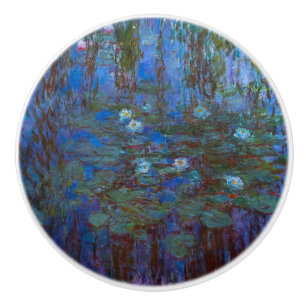 Claude Monet - Blaue Seerosen Keramikknauf