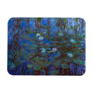 Claude Monet - Blaue Seerosen Magnet