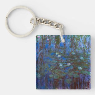 Claude Monet - Blaue Seerosen Schlüsselanhänger
