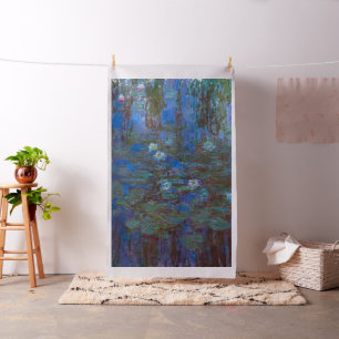 Claude Monet - Blaue Seerosen Stoff