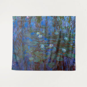Claude Monet - Blaue Seerosen Wandteppich