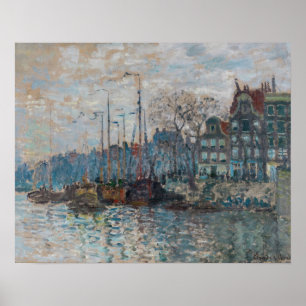 Claude Monet - Blick auf Amsterdam Poster