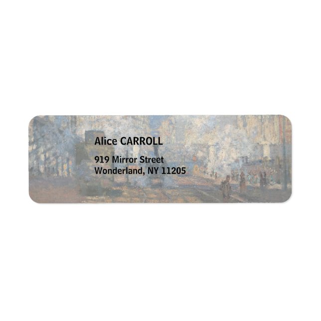 Claude Monet - Blick auf den Bahnhof Saint-Lazare (Vorne)