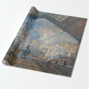 Claude Monet - Blick auf den Bahnhof Saint-Lazare Geschenkpapier